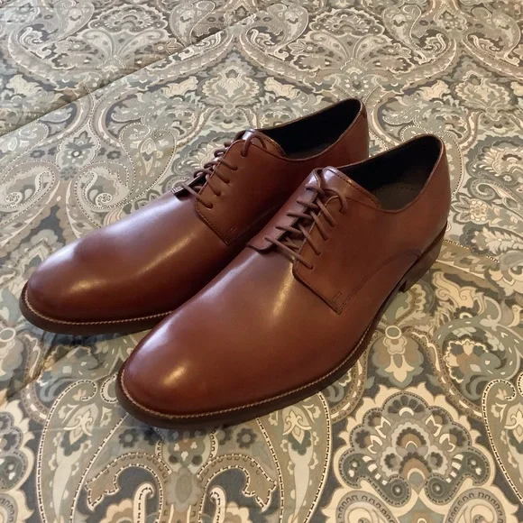 Brand News Men\'s Cole Haan Tan Plain Toe Cole Haan Mens Modern Classics Plain Toe Oxfords British Tan  main image 4